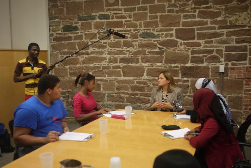 Bronx students interview speaker Mark-Viverito